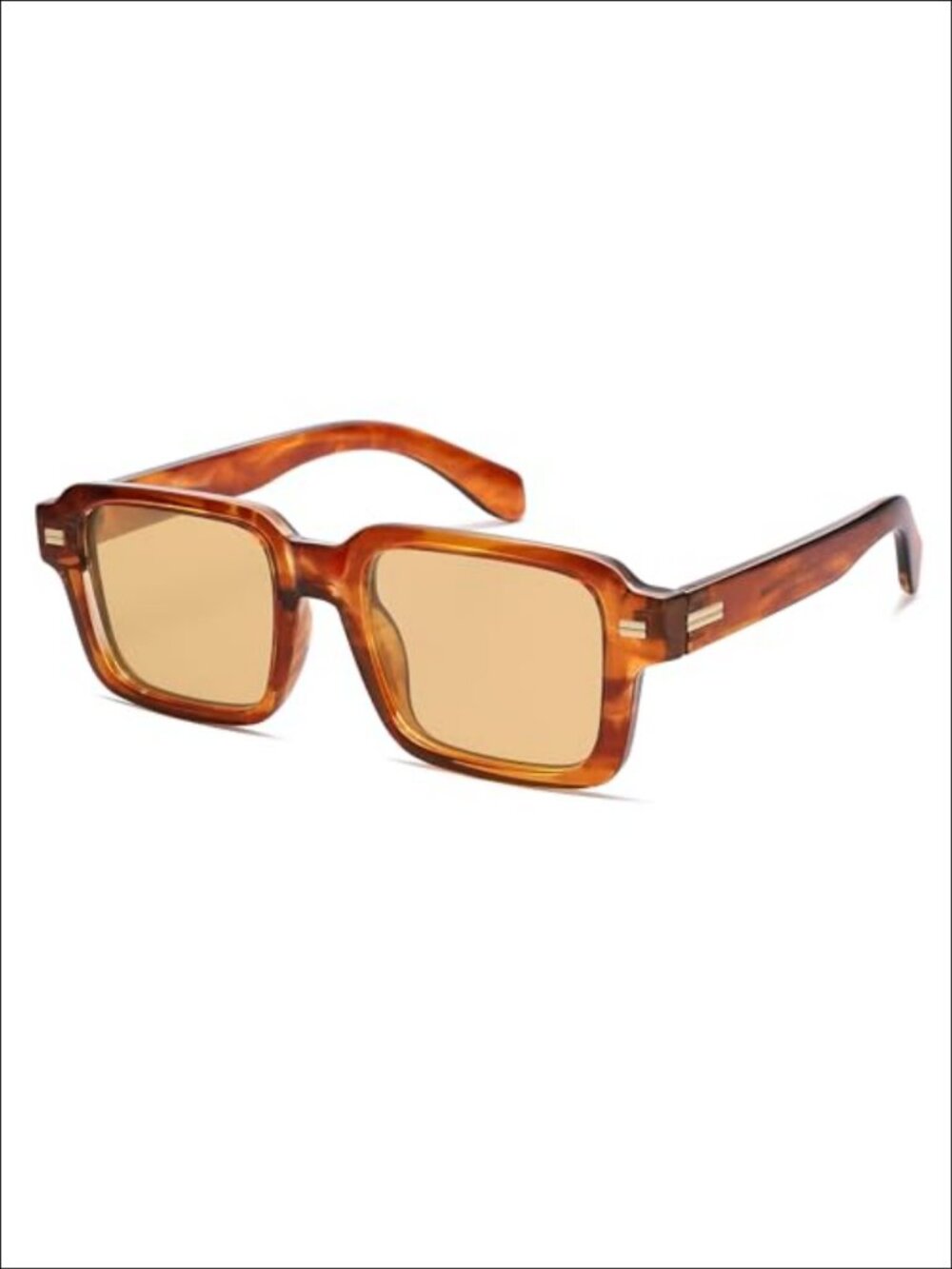 Square Polarized Oversized Sunglasses UV400 TAC Lens Chunky Retro